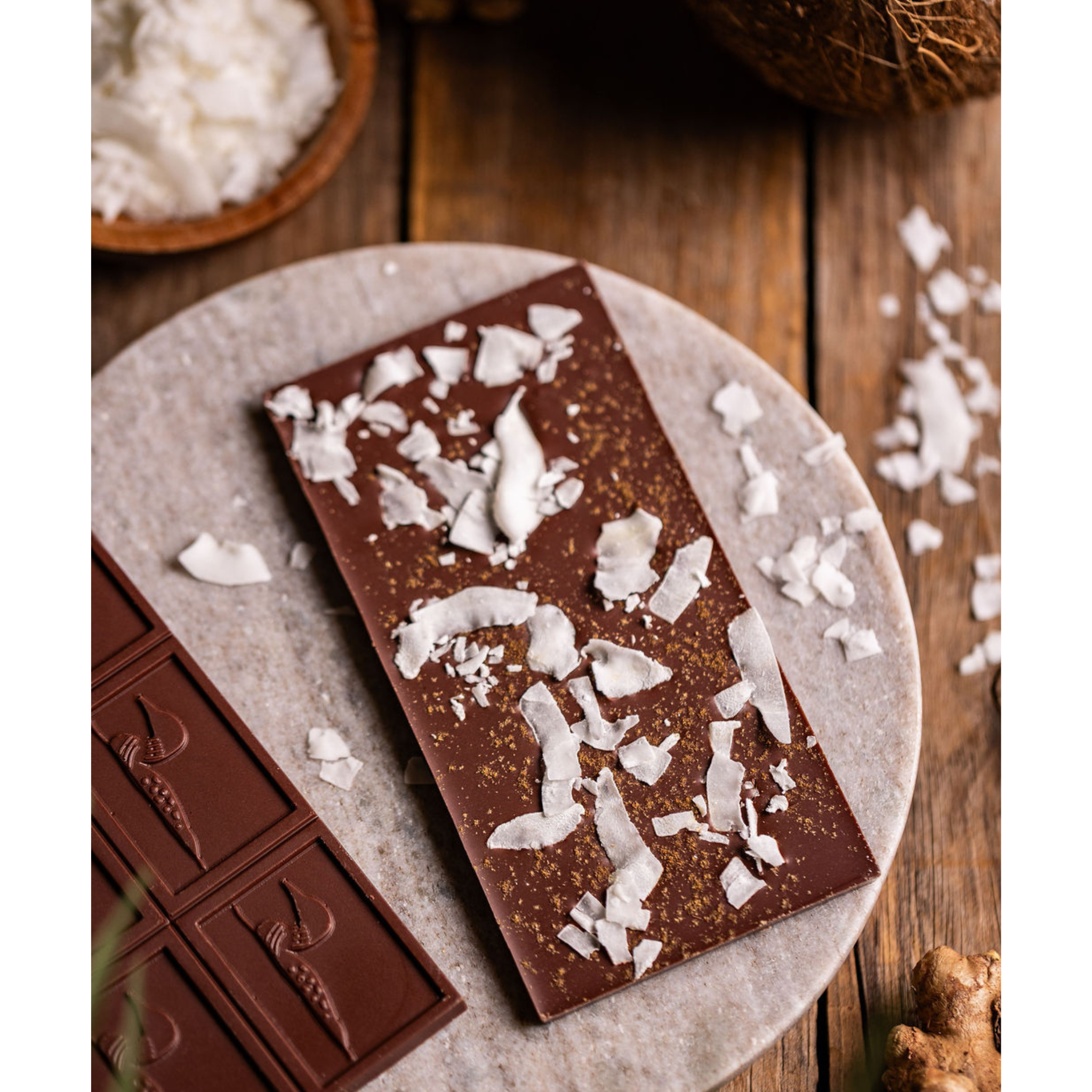 Caribbean Kiss – Milk Chocolate with Coconut & Ginger