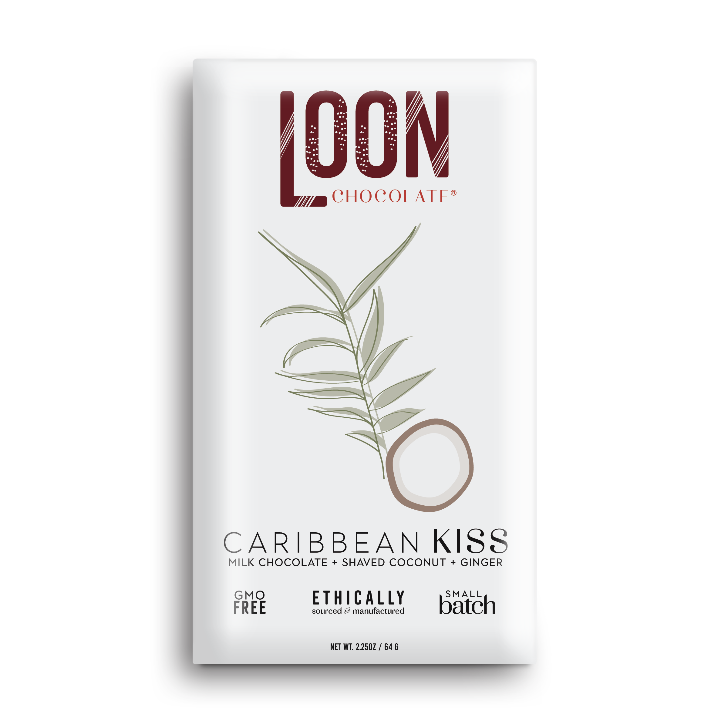 Caribbean Kiss – Milk Chocolate with Coconut & Ginger