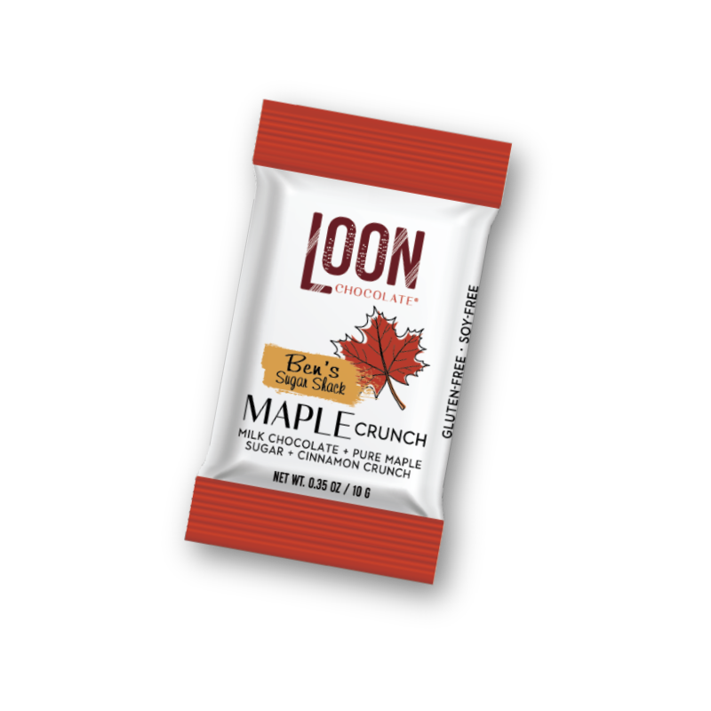 Maple Crunch Milk Chocolate Mini Bars - Box of 70