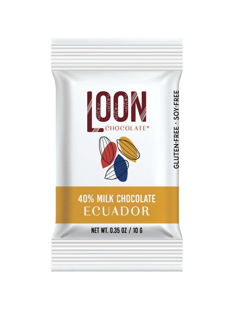 Ecuador Milk Chocolate Mini Bars - Box of 70